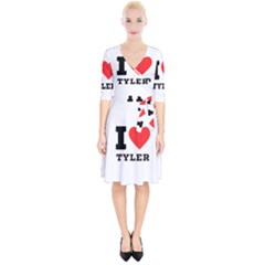 I Love Tyler Wrap Up Cocktail Dress by ilovewhateva