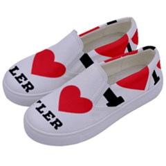 I Love Tyler Kids  Canvas Slip Ons by ilovewhateva