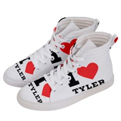 I Love Tyler Men s Hi-top Skate Sneakers by ilovewhateva