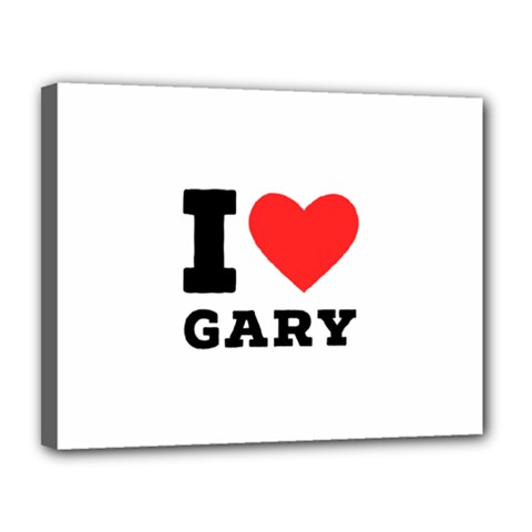 I Love Gary Canvas 14  X 11  (stretched) by ilovewhateva