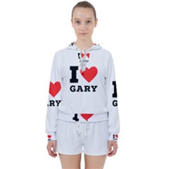 I Love Gary Women s Tie Up Sweat by ilovewhateva