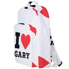 I Love Gary Double Compartment Backpack by ilovewhateva