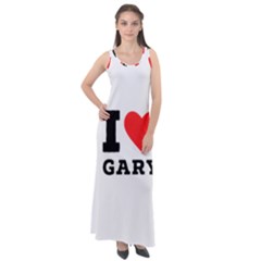 I Love Gary Sleeveless Velour Maxi Dress by ilovewhateva