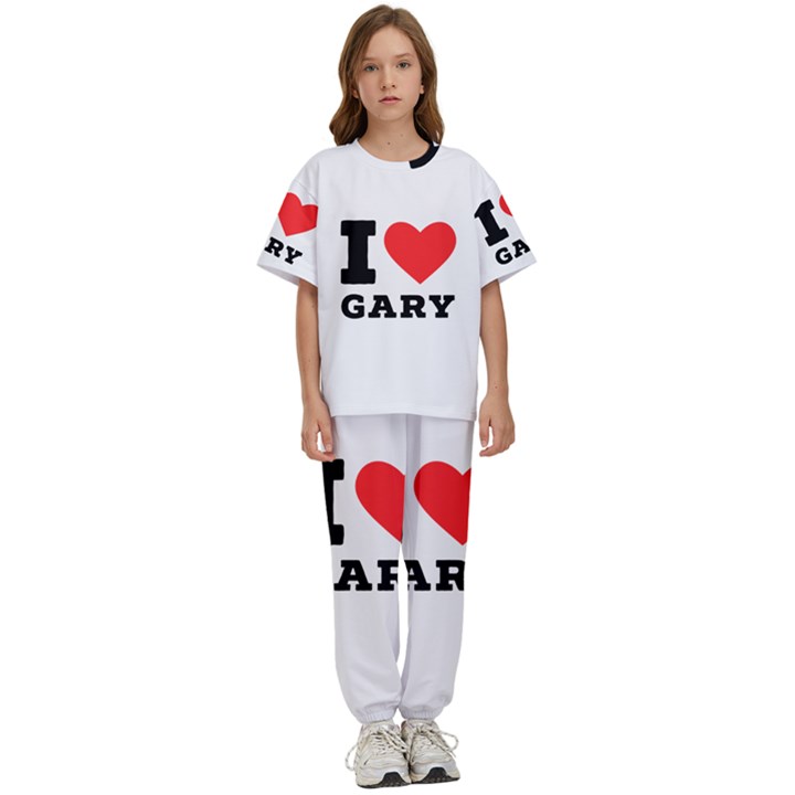 I love gary Kids  Tee and Pants Sports Set