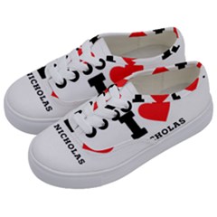 I Love Nicholas Kids  Classic Low Top Sneakers by ilovewhateva