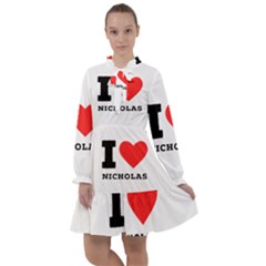 I Love Nicholas All Frills Chiffon Dress by ilovewhateva