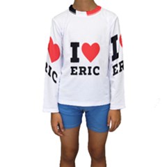 I love eric Kids  Long Sleeve Swimwear