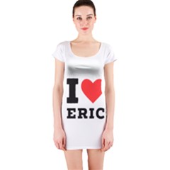 I love eric Short Sleeve Bodycon Dress