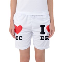 I love eric Women s Basketball Shorts