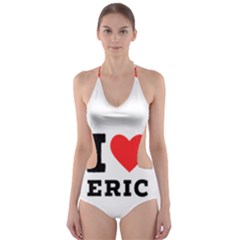 I love eric Cut-Out One Piece Swimsuit