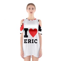 I love eric Shoulder Cutout One Piece Dress