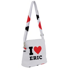 I love eric Zipper Messenger Bag