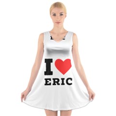 I love eric V-Neck Sleeveless Dress