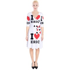 I love eric Wrap Up Cocktail Dress