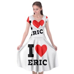 I love eric Cap Sleeve Wrap Front Dress
