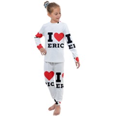 I love eric Kids  Long Sleeve Set 