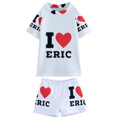 I love eric Kids  Swim Tee and Shorts Set