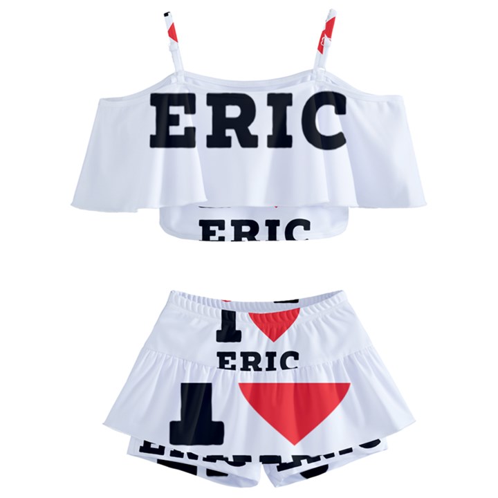 I love eric Kids  Off Shoulder Skirt Bikini
