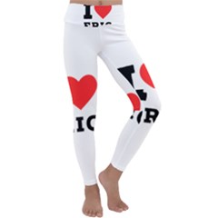 I love eric Kids  Lightweight Velour Classic Yoga Leggings