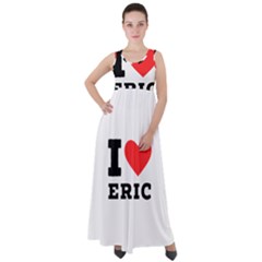 I love eric Empire Waist Velour Maxi Dress