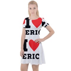 I love eric Cap Sleeve Velour Dress 
