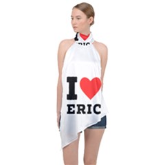 I love eric Halter Asymmetric Satin Top