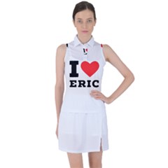 I love eric Women s Sleeveless Polo Tee