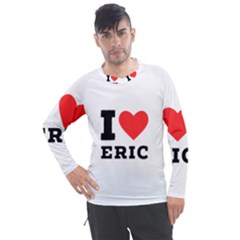 I love eric Men s Pique Long Sleeve Tee