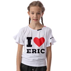 I love eric Kids  Cut Out Flutter Sleeves