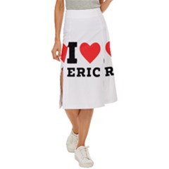 I love eric Midi Panel Skirt