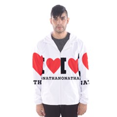 I Love Jonathan Men s Hooded Windbreaker by ilovewhateva