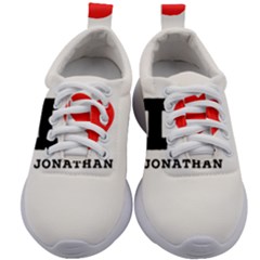 I Love Jonathan Kids Athletic Shoes by ilovewhateva