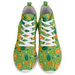 Fruit Tropical Pattern Design Art Men s Lightweight High Top Sneakers