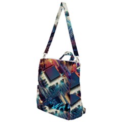 Ai Generated Motherboard City Technology Tech Cpu Crossbody Backpack by Jancukart