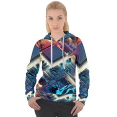 Ai Generated Motherboard City Technology Tech Cpu Women s Overhead Hoodie