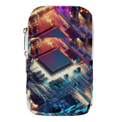 Ai Generated Motherboard City Technology Tech Cpu Waist Pouch (small)