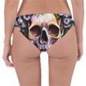 Death Skull Floral Reversible Hipster Bikini Bottoms View4