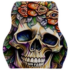 Skull Dead Car Seat Velour Cushion  by GardenOfOphir