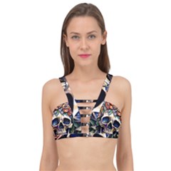 Skull Dead Cage Up Bikini Top by GardenOfOphir