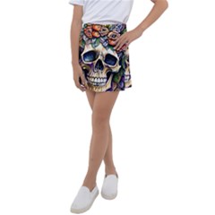 Skull Dead Kids  Tennis Skirt by GardenOfOphir
