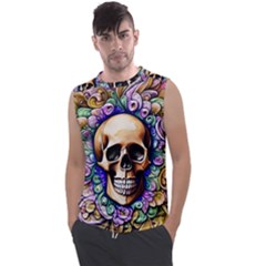 Gothic Skull Men s Regular Tank Top by GardenOfOphir