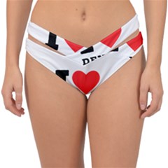 I Love Dennis Double Strap Halter Bikini Bottoms by ilovewhateva