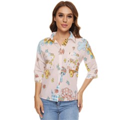 Mohanad Fa Women s Quarter Sleeve Pocket Shirt