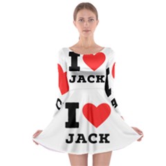 I Love Jack Long Sleeve Skater Dress by ilovewhateva