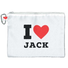 I Love Jack Canvas Cosmetic Bag (xxl) by ilovewhateva