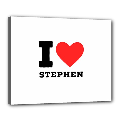 I Love Stephen Canvas 20  X 16  (stretched) by ilovewhateva