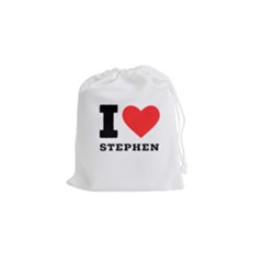 I Love Stephen Drawstring Pouch (small) by ilovewhateva