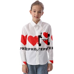 I Love Stephen Kids  Long Sleeve Shirt by ilovewhateva