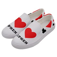 I Love Stephen Men s Canvas Slip Ons by ilovewhateva