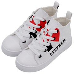 I Love Stephen Kids  Mid-top Canvas Sneakers by ilovewhateva